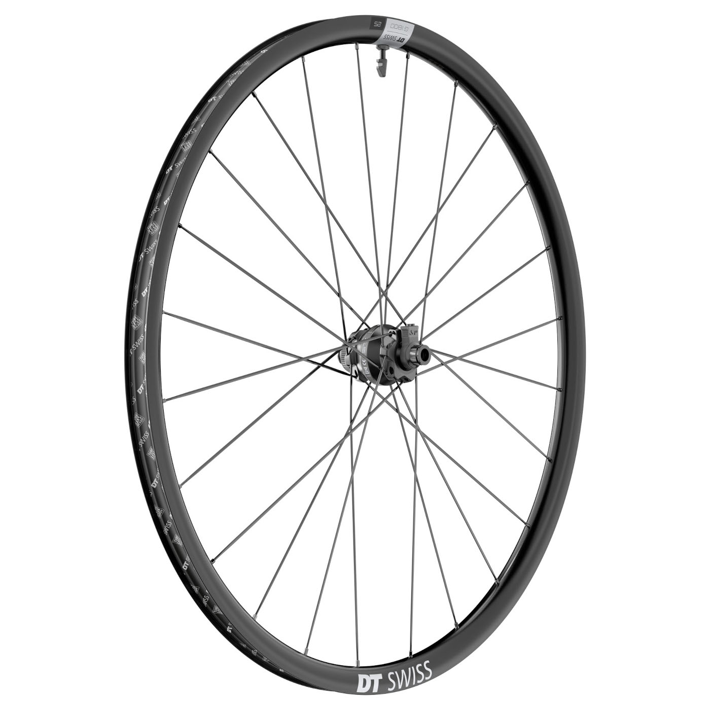 DT Swiss G 1800 SPLINE 25 DYN Vorderrad mit Nabendynamo - 28'' | Clincher | Centerlock - 12x100mm