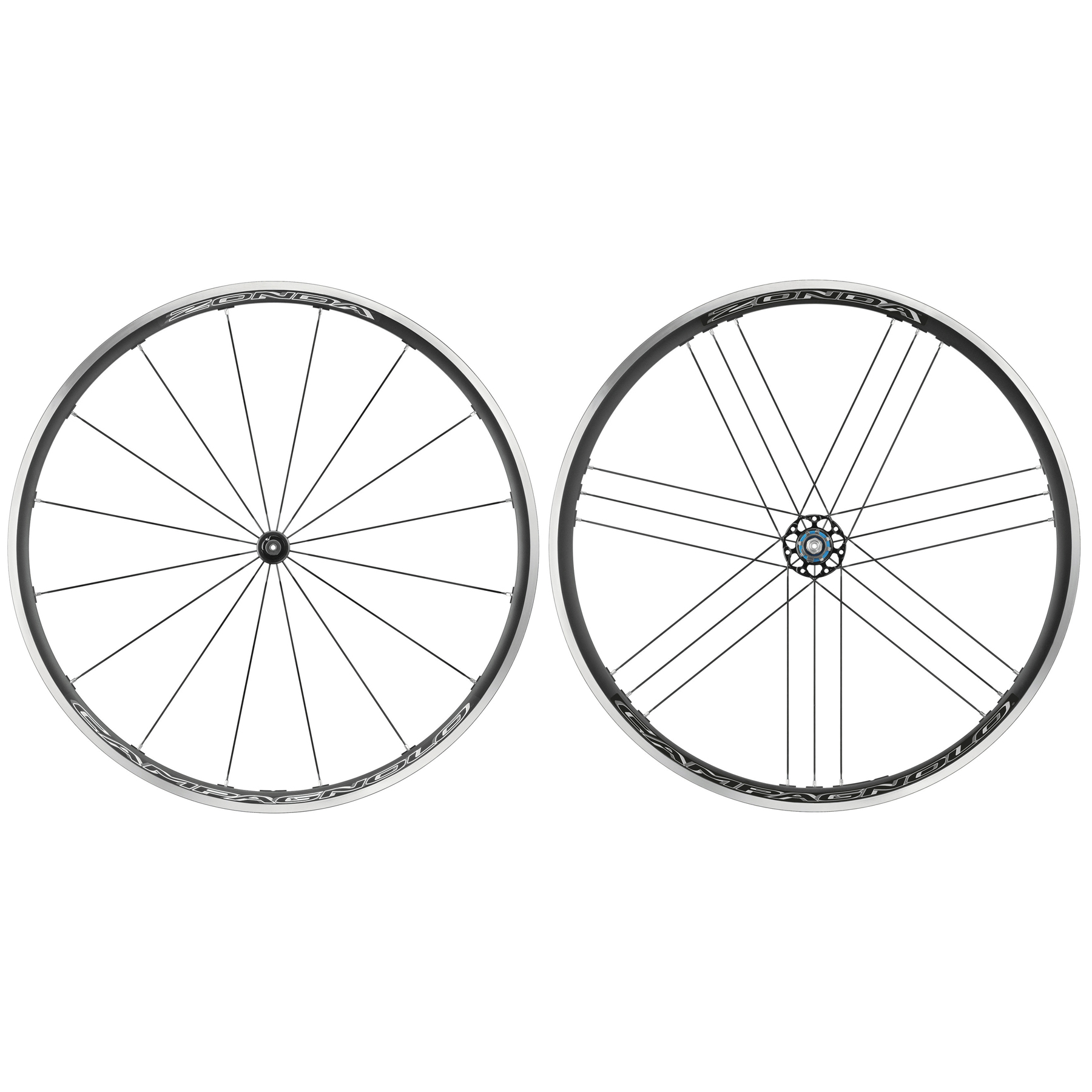 Campagnolo Zonda C17 Laufradsatz - 28'' | Clincher - QR 100/130 - schwarz