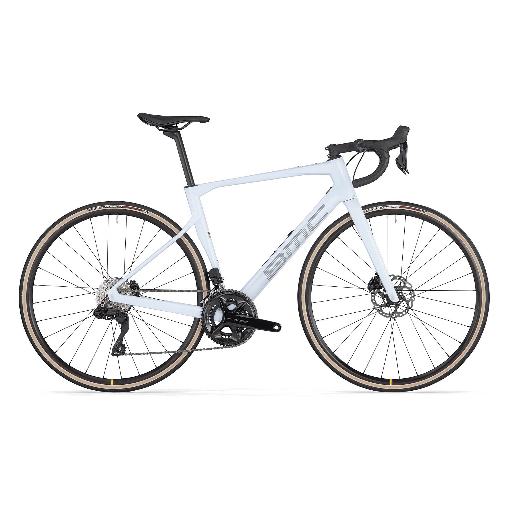 BMC ROADMACHINE FOUR - Carbon Rennrad - 2024 - cool white / grey