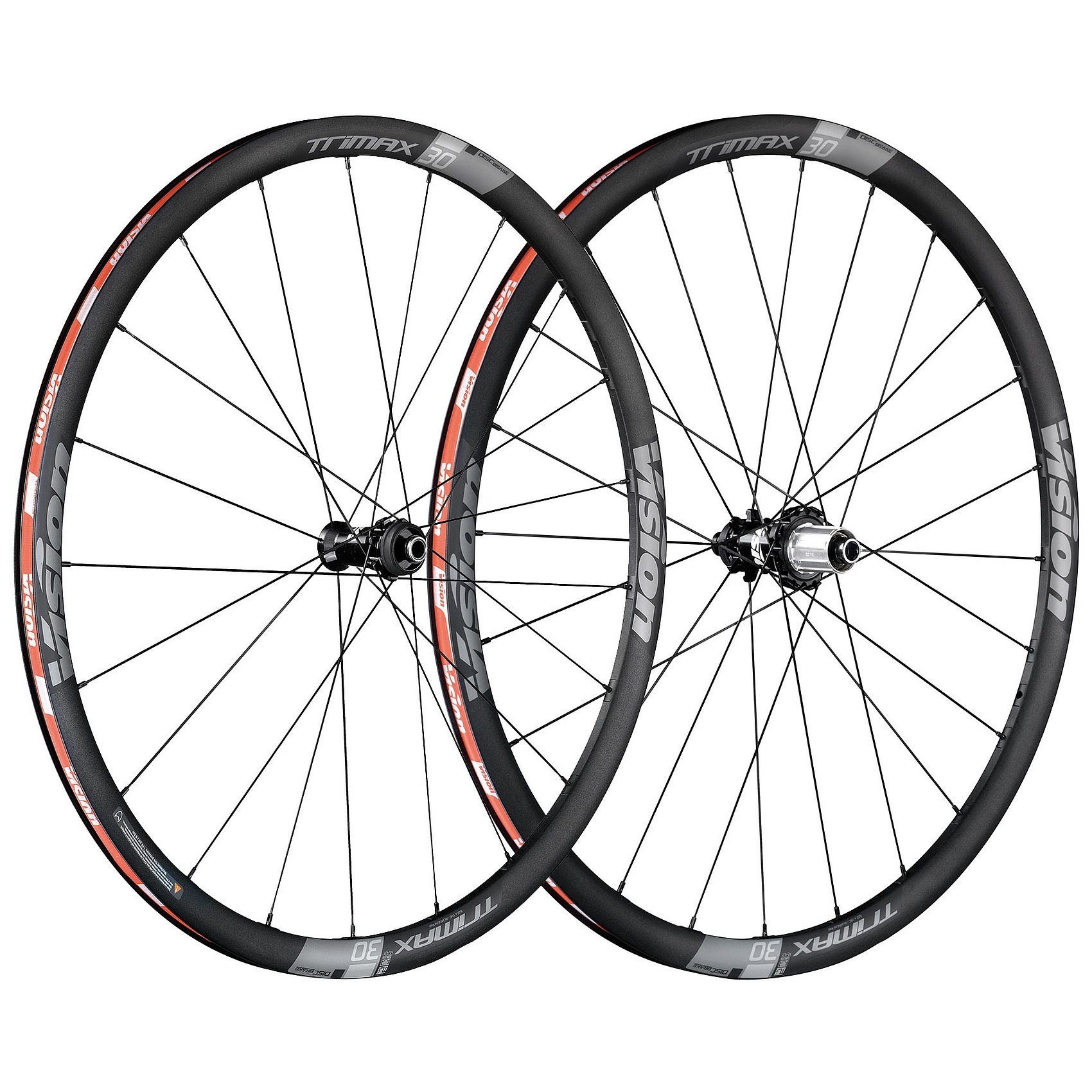 Vision Trimax 30 SC Disc Laufradsatz - 28'' | Clincher | Centerlock - 12x100mm | 12x142mm - Shimano HG