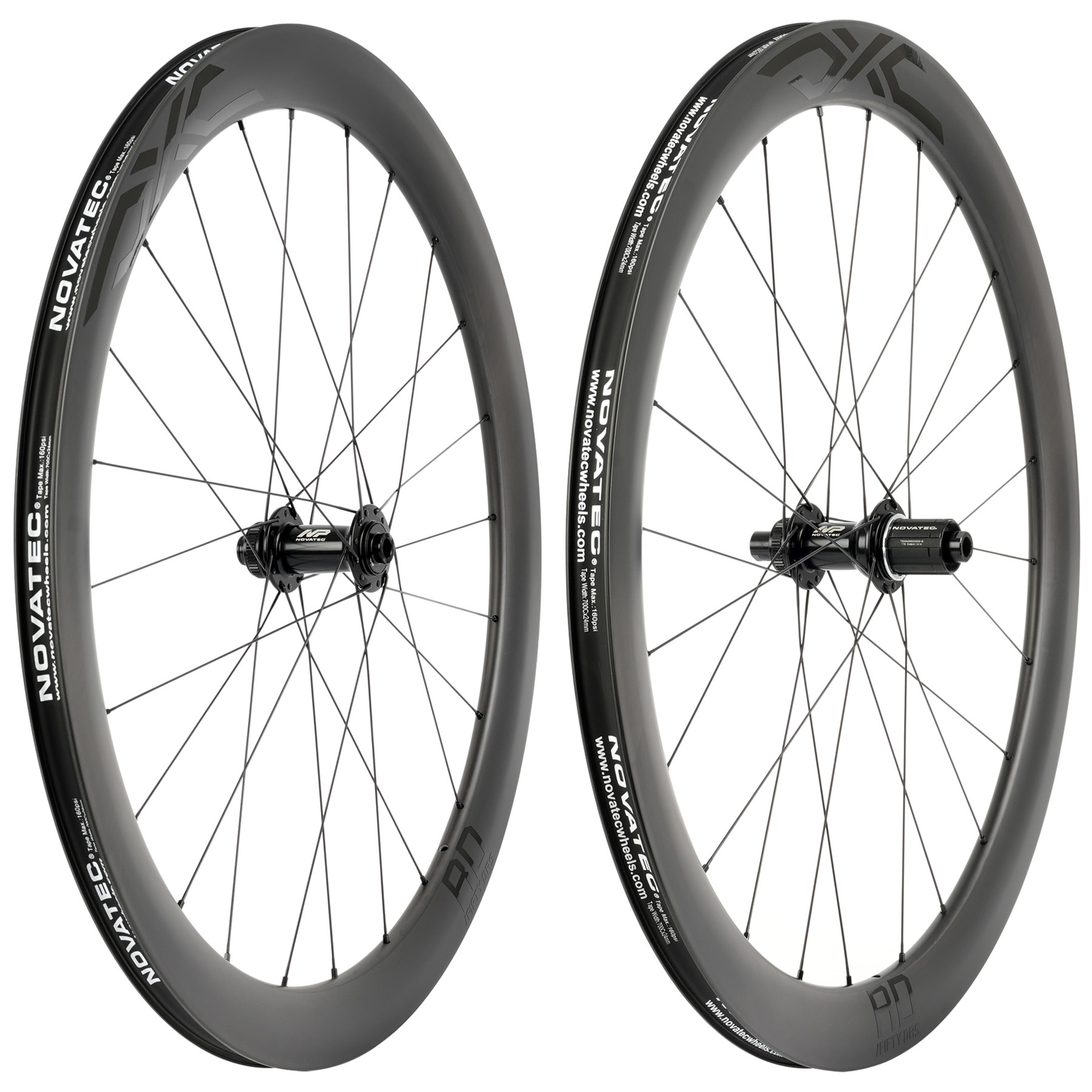 DXC x Novatec® RD/FIFTY DRS Laufradsatz - 28'' | Carbon | Centerlock - 12x100mm | 12x142mm - HG-EV