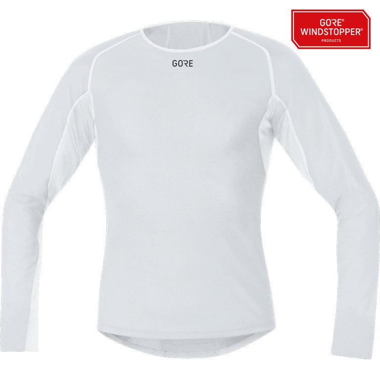 GOREWEAR GORE® WINDSTOPPER® Base Layer Thermo Langarmshirt Herren - light grey/white 9201