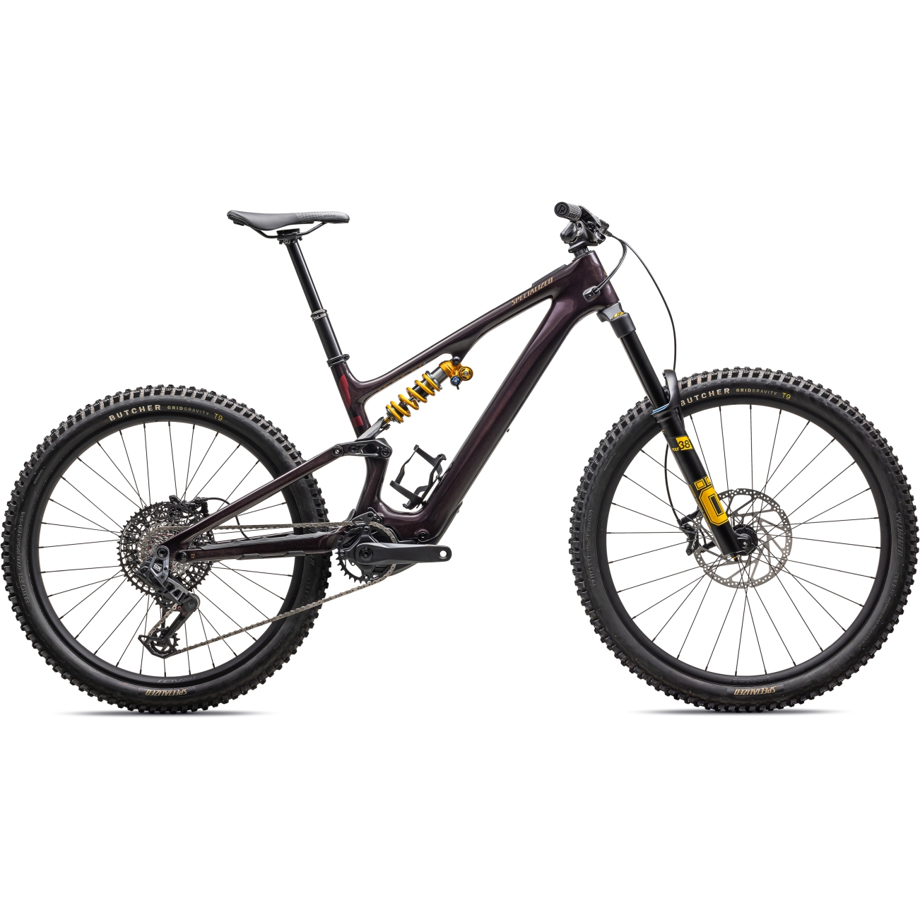 Specialized TURBO LEVO SL - Öhlins Coil - Carbon E-Mountainbike - 2025 - solidity / maroon / burnt gold metallic