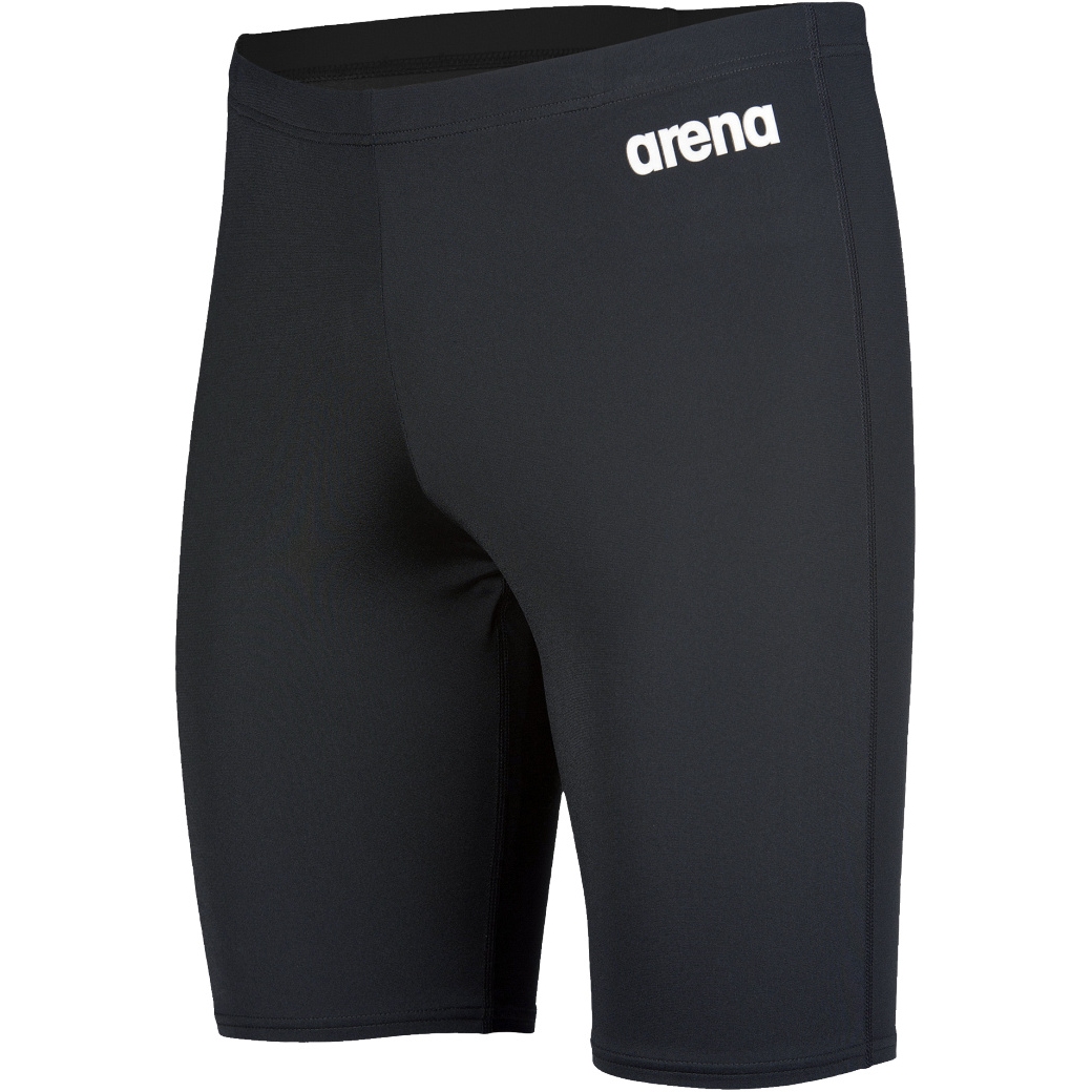 arena Team Solid Jammer Badehose Herren - Schwarz/Weiß