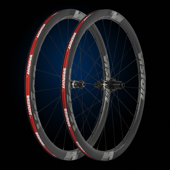 Vision Metron 40 SL DB Laufradsatz - 28" | Carbon | Clincher | Centerlock | 12x100mm/142mm - Shimano HG - schwarz matt - Sonderangebot