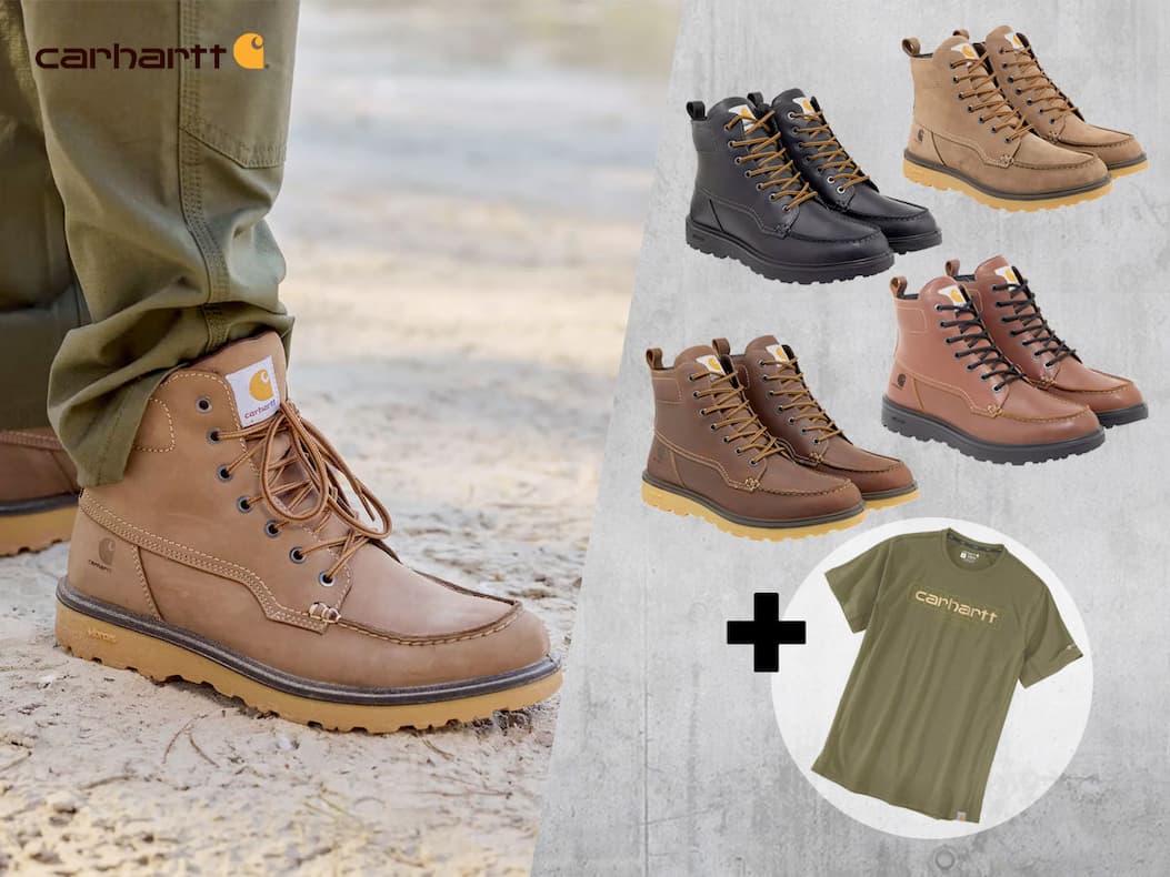 20% på Carhartt støvler + gratis T-shirt