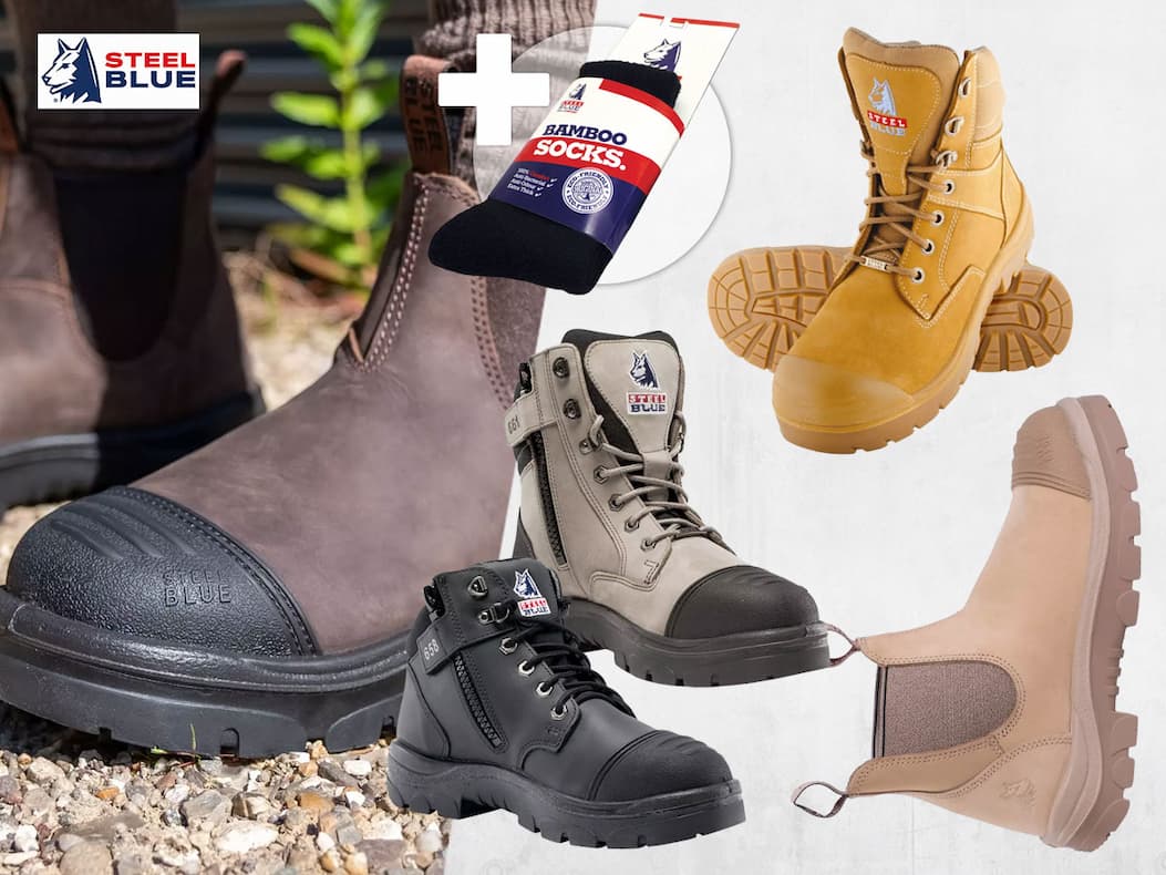 Köp Steel Blue och få GRATIS bambustrumpor