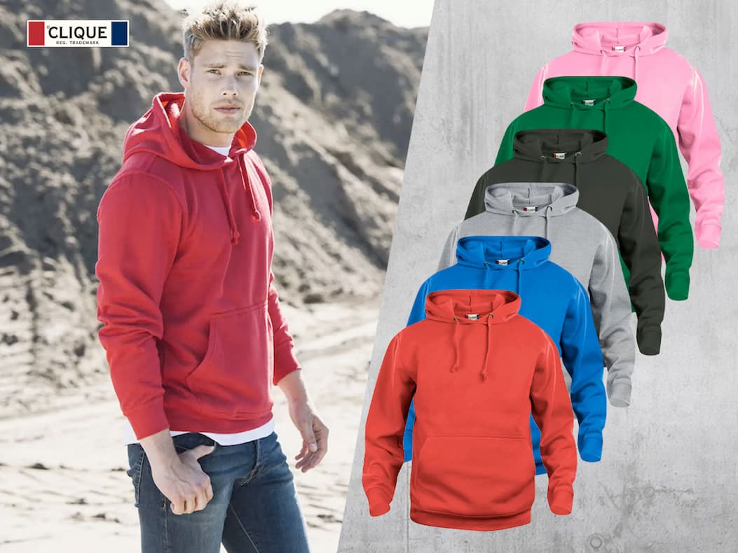 Bekväma hoodies för arbete och fritid från Clique