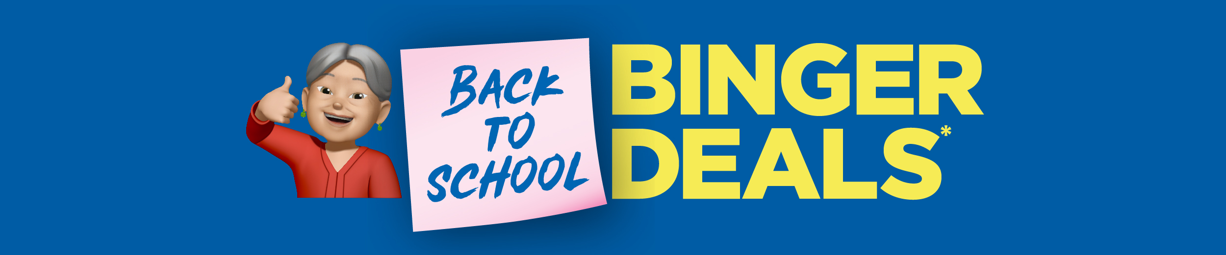 BACK TO SCHOOL BINGER DEALS*