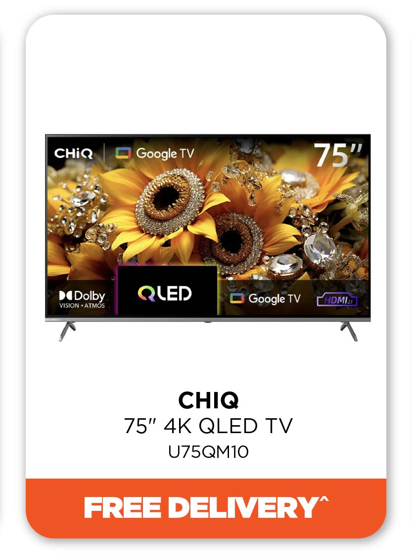 Chiq U75QM10 Google Frameless TV