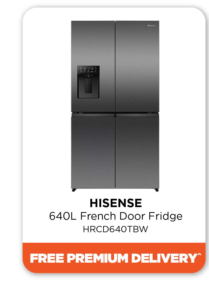 Hisense HRCD640TBW French Door Fridge 