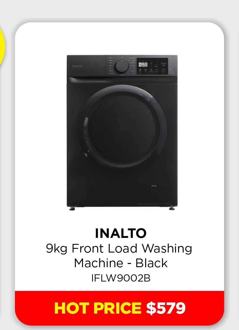 Inalto 9kg Front Load Washing Machine