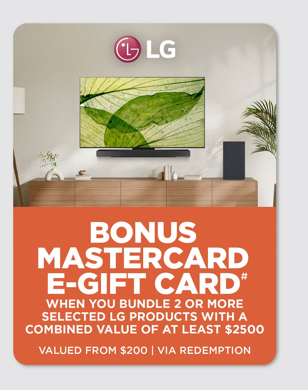 LG bonus Mastercard offer