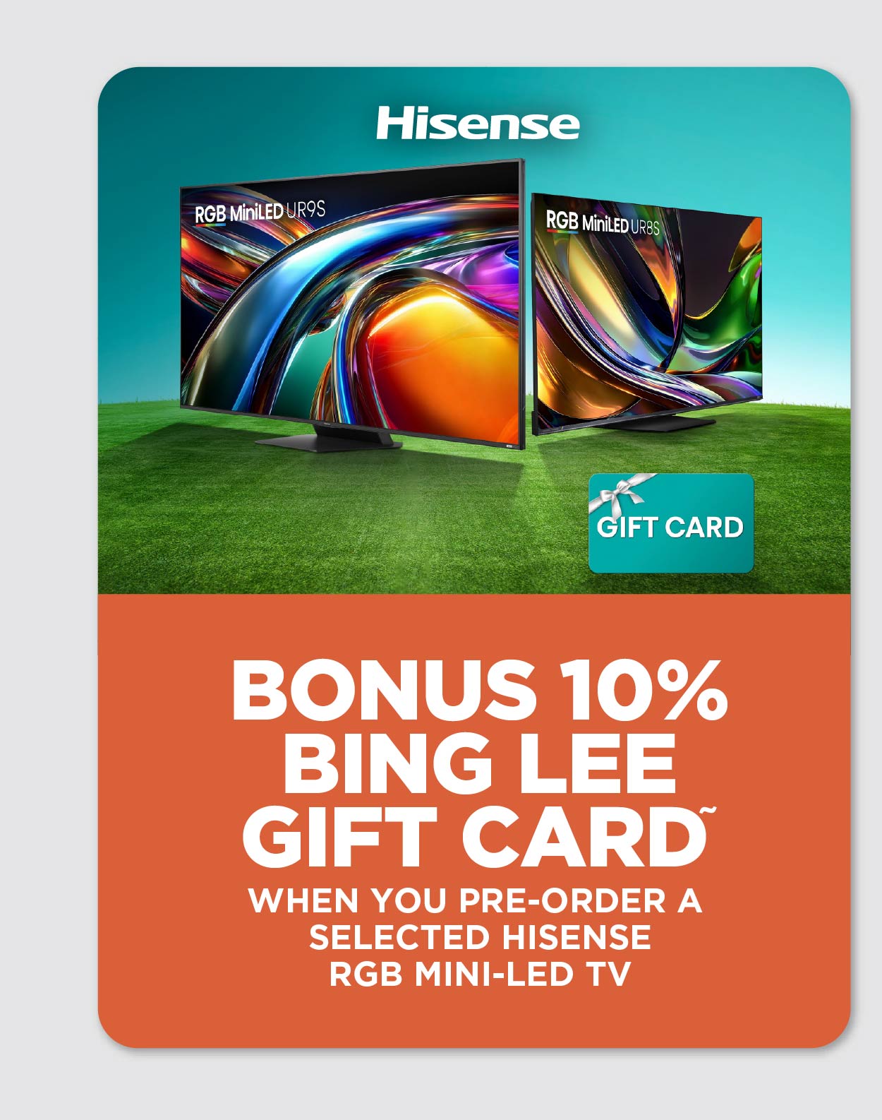 Hisense 10% gift card offer