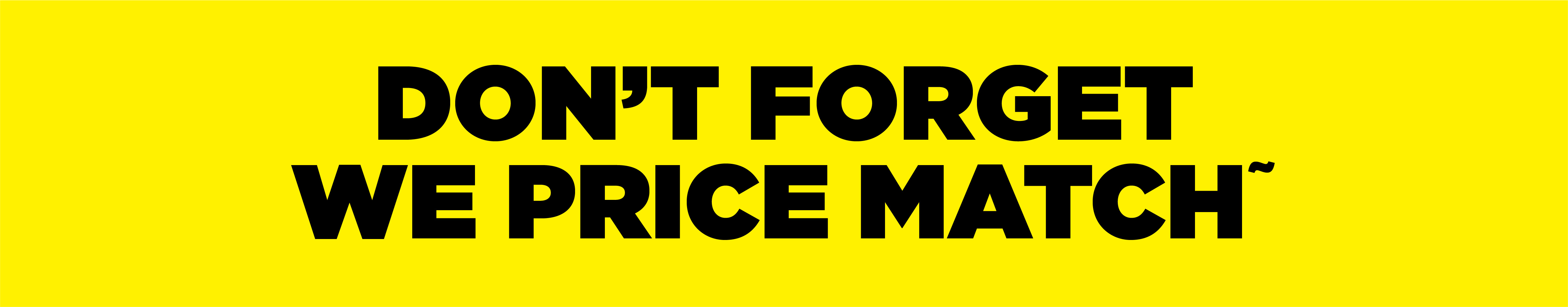 We price match