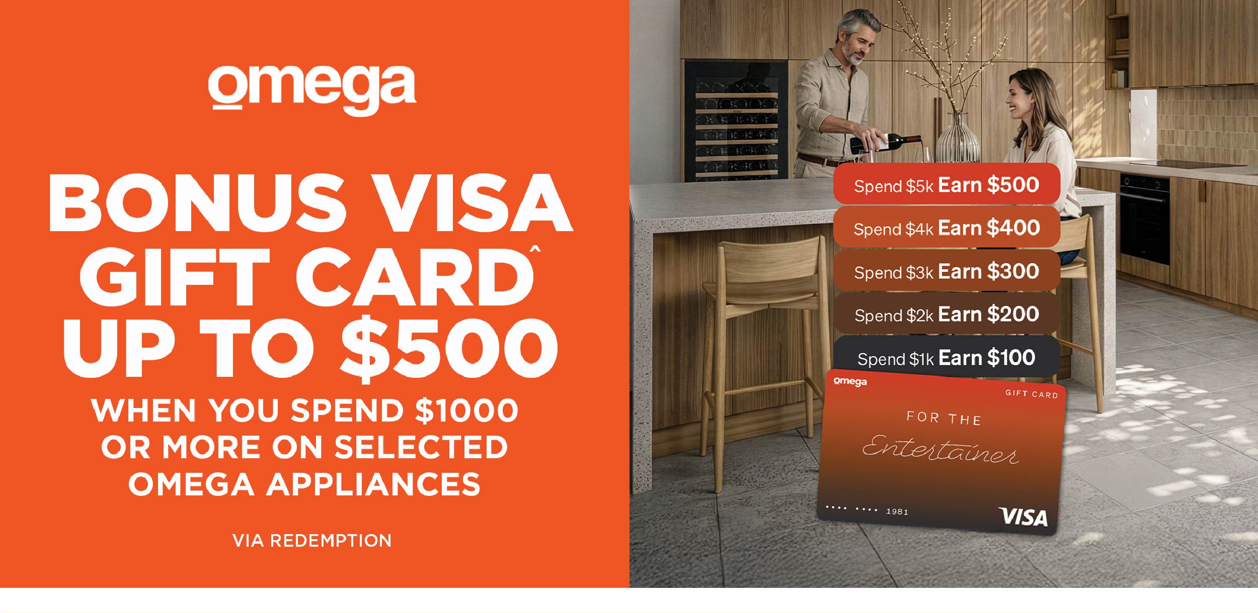 Bonus Visa Gift Card Omega Offer