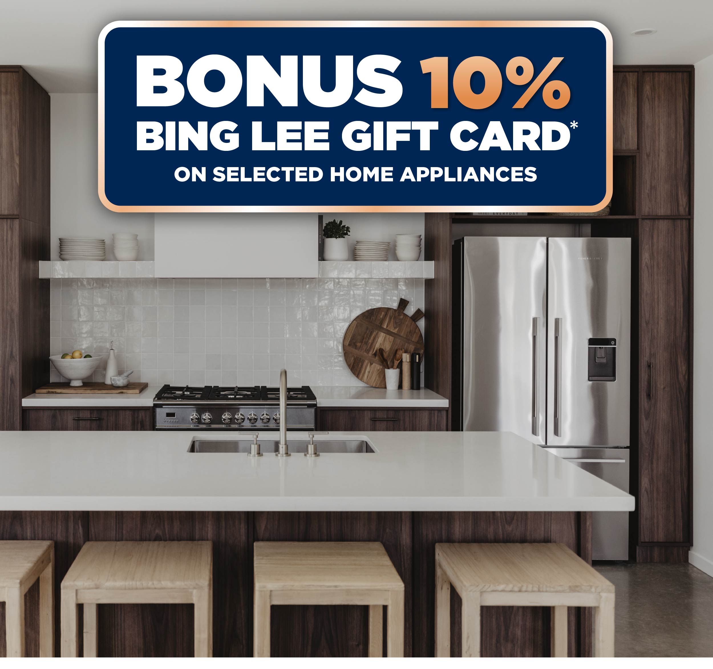 Bonus 10% Bing Lee Gift Card