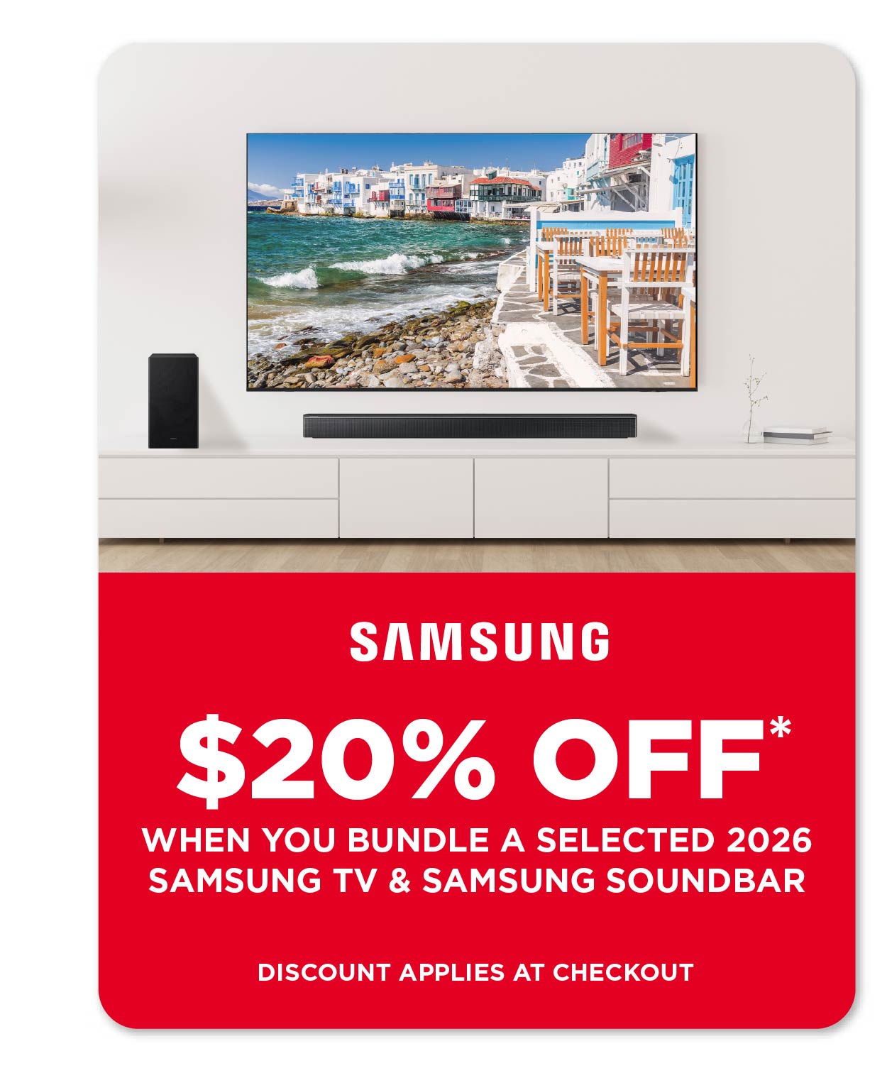 20% Off Samsung TV Offer