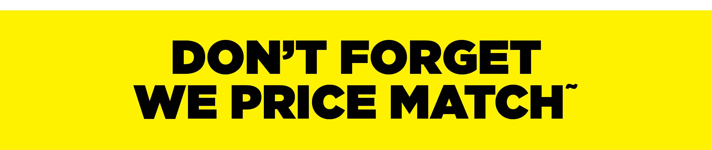 We price match