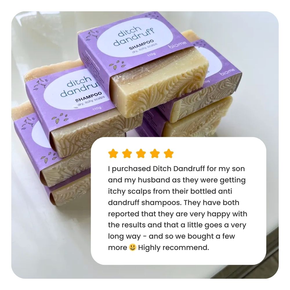 Biome Ditch Dandruff shampoo bar review