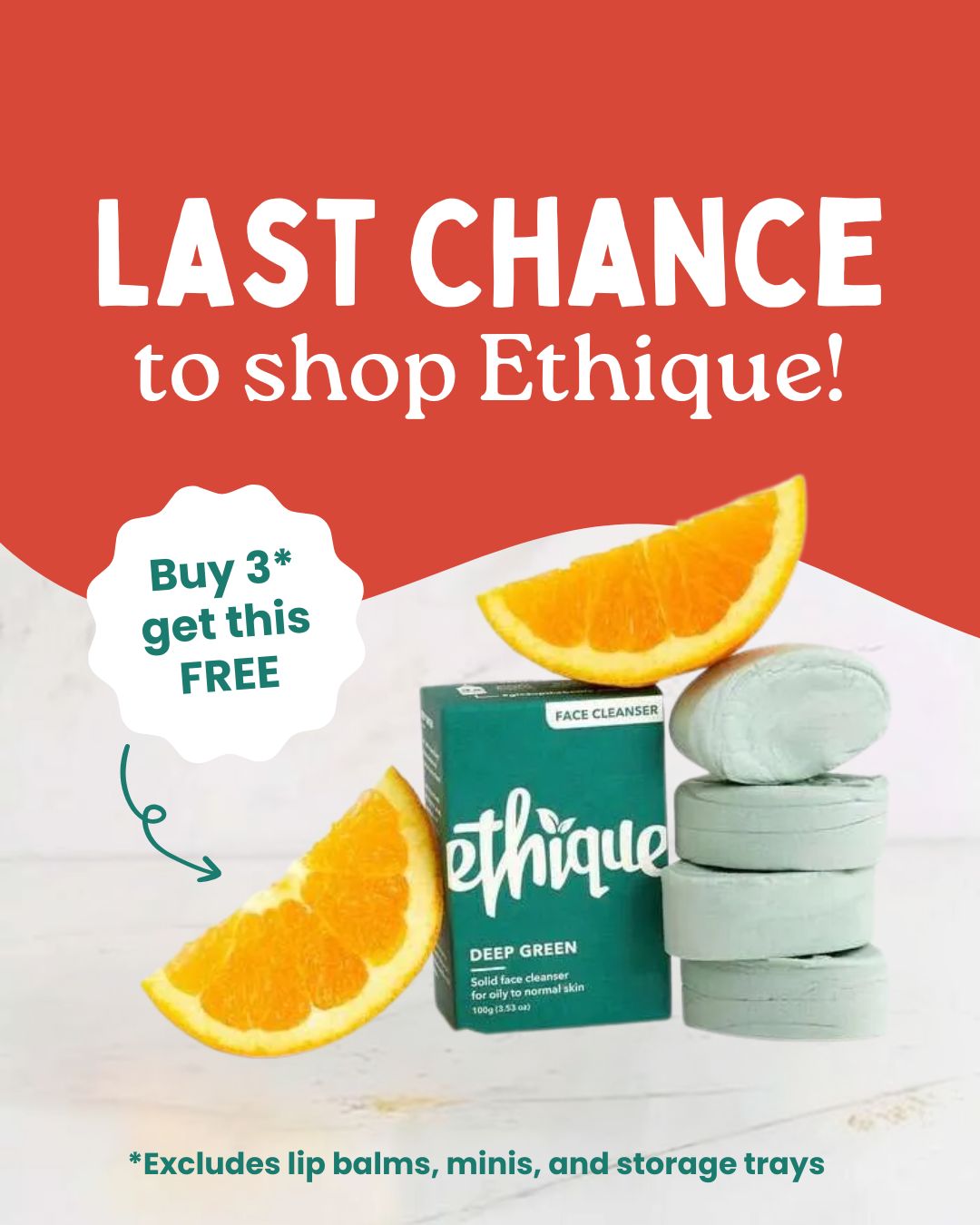 Last chance to shop Ethique