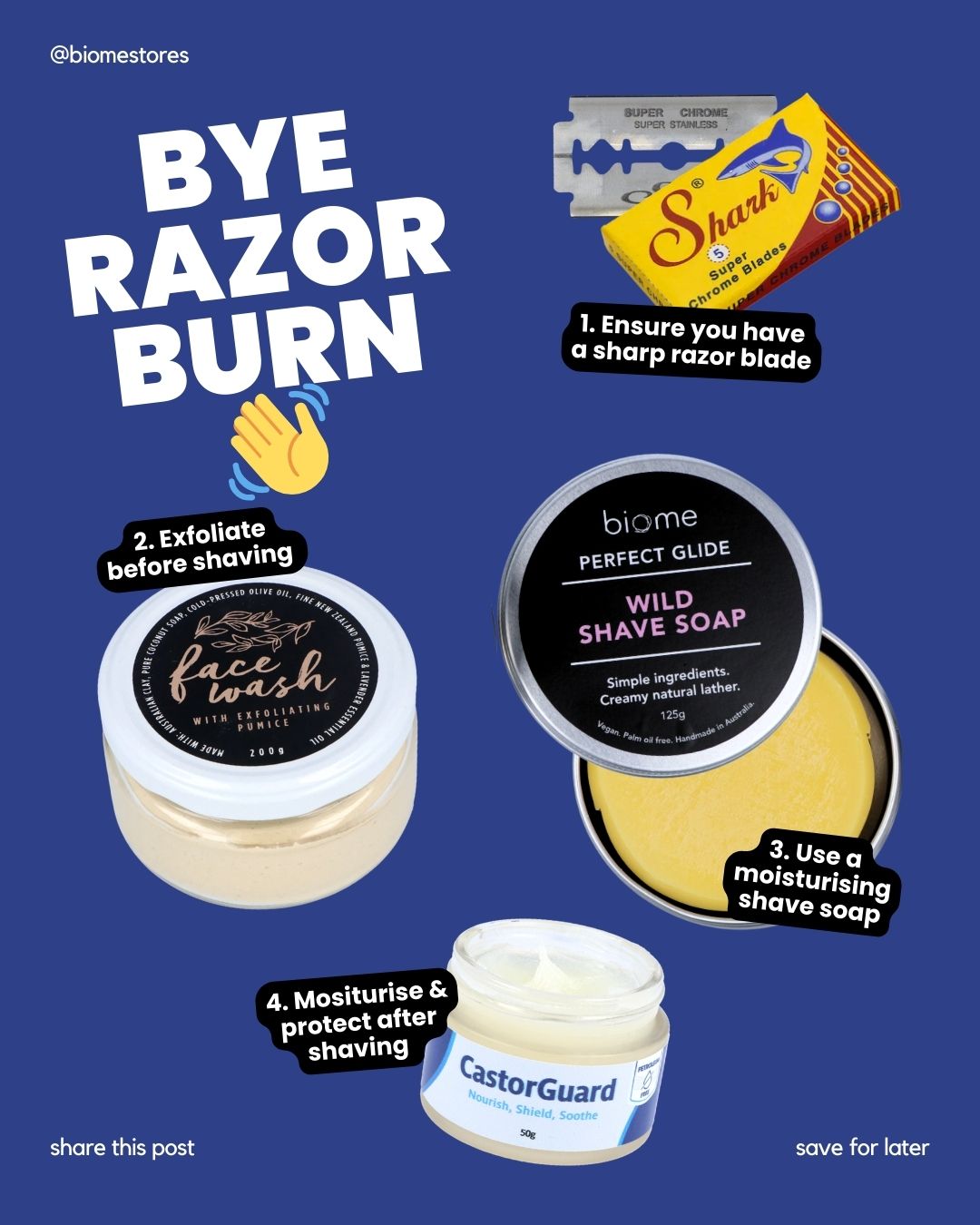 Products to help avoid razor burn