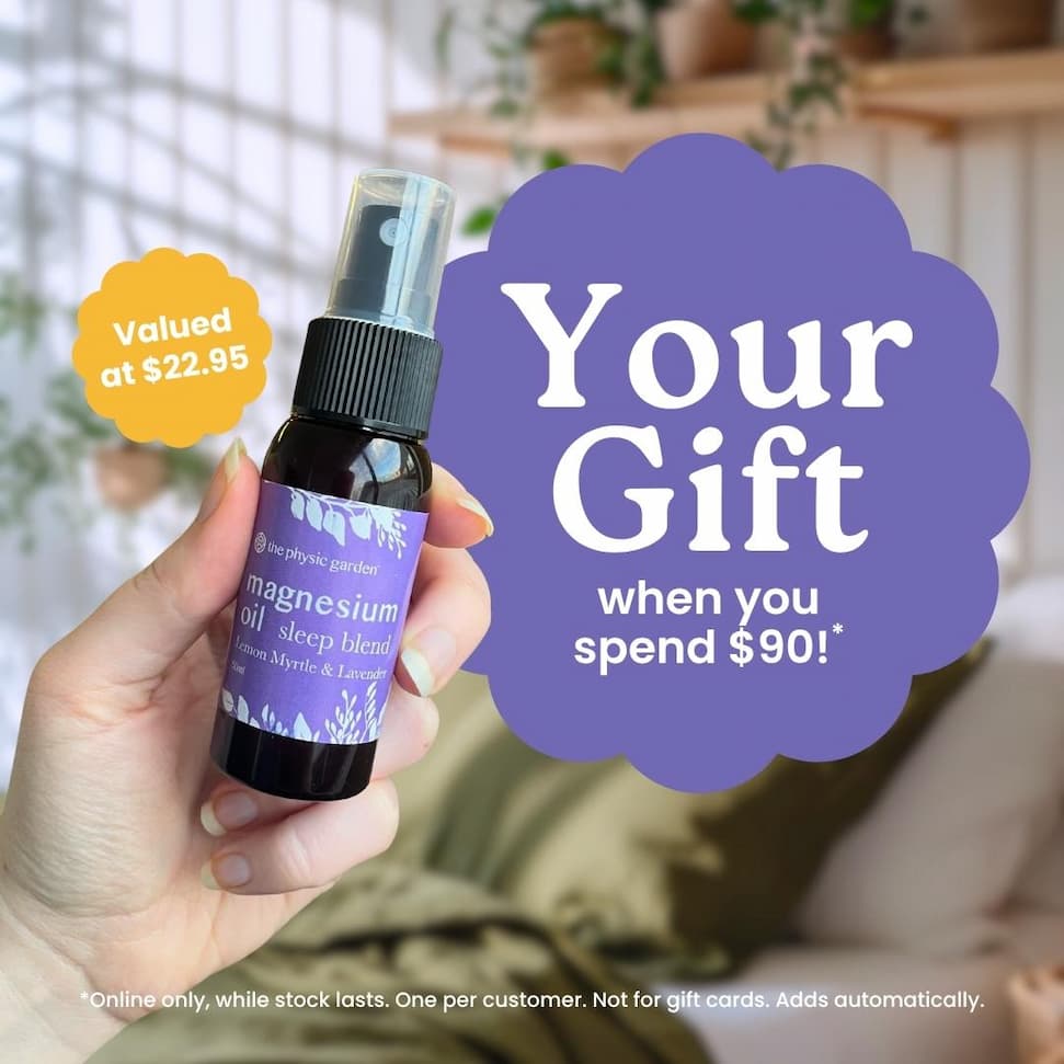 Spend $90 plus and receive a Magnesium spray worth $22.95
