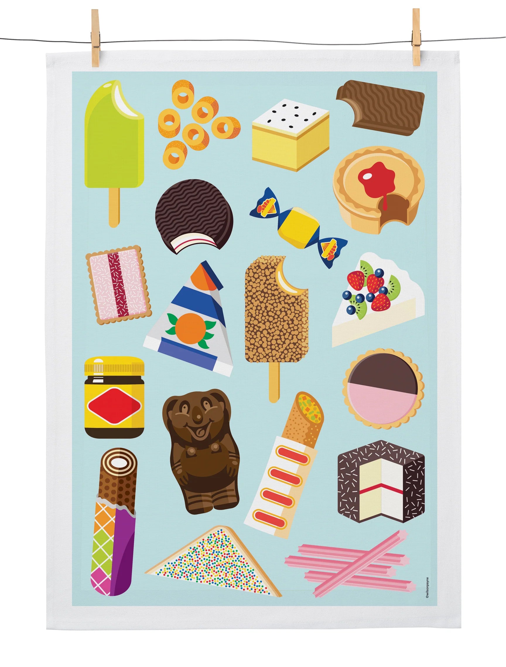 Image of Tea Towel Aussie Snacks