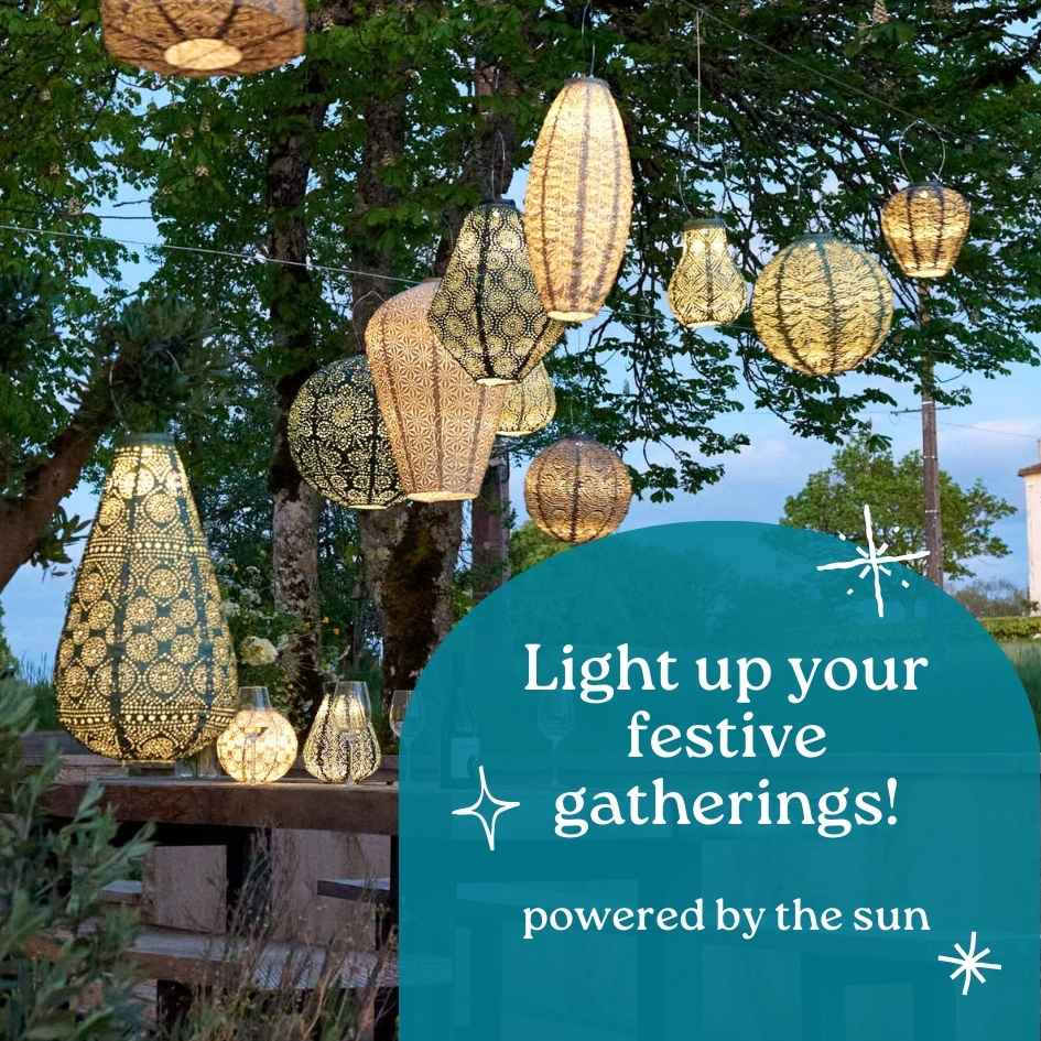 Pretty solar powered lanterns