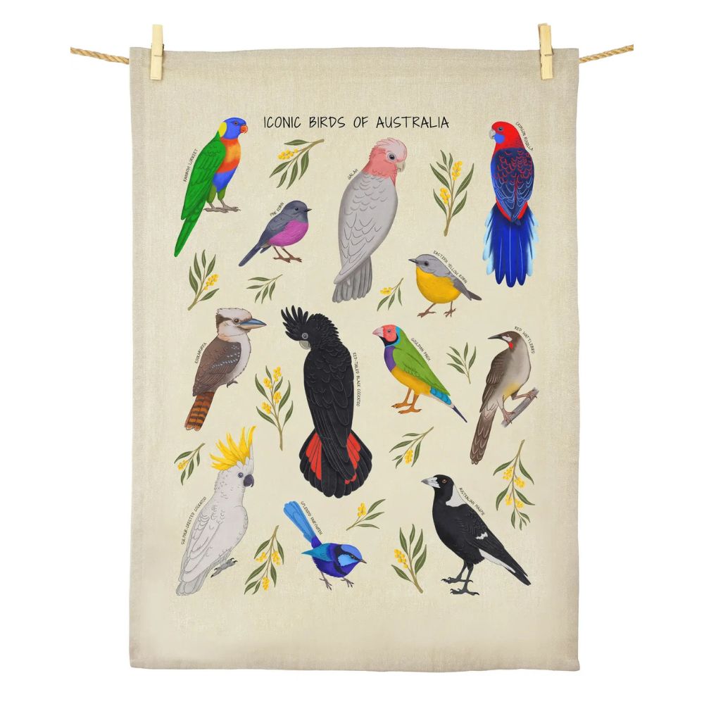 Image of Tea Towel ~Birds of Australia