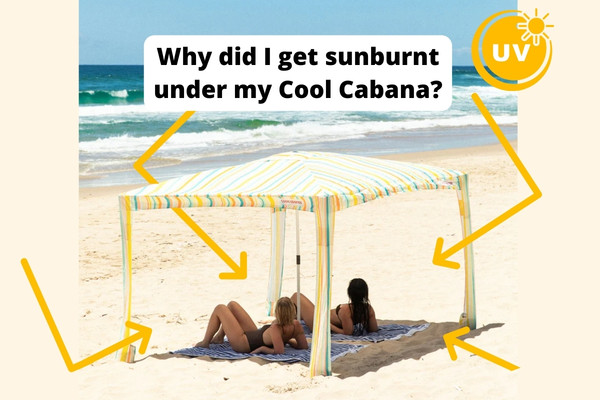 you can still get sunburnt under a Cool Cabana