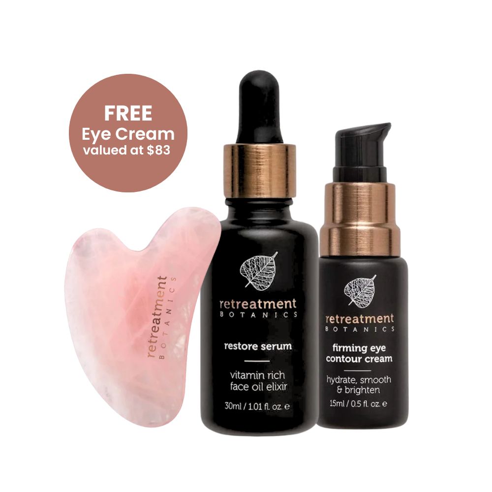 Image of Retreatment Botanics Restore Serum & Gua Sha