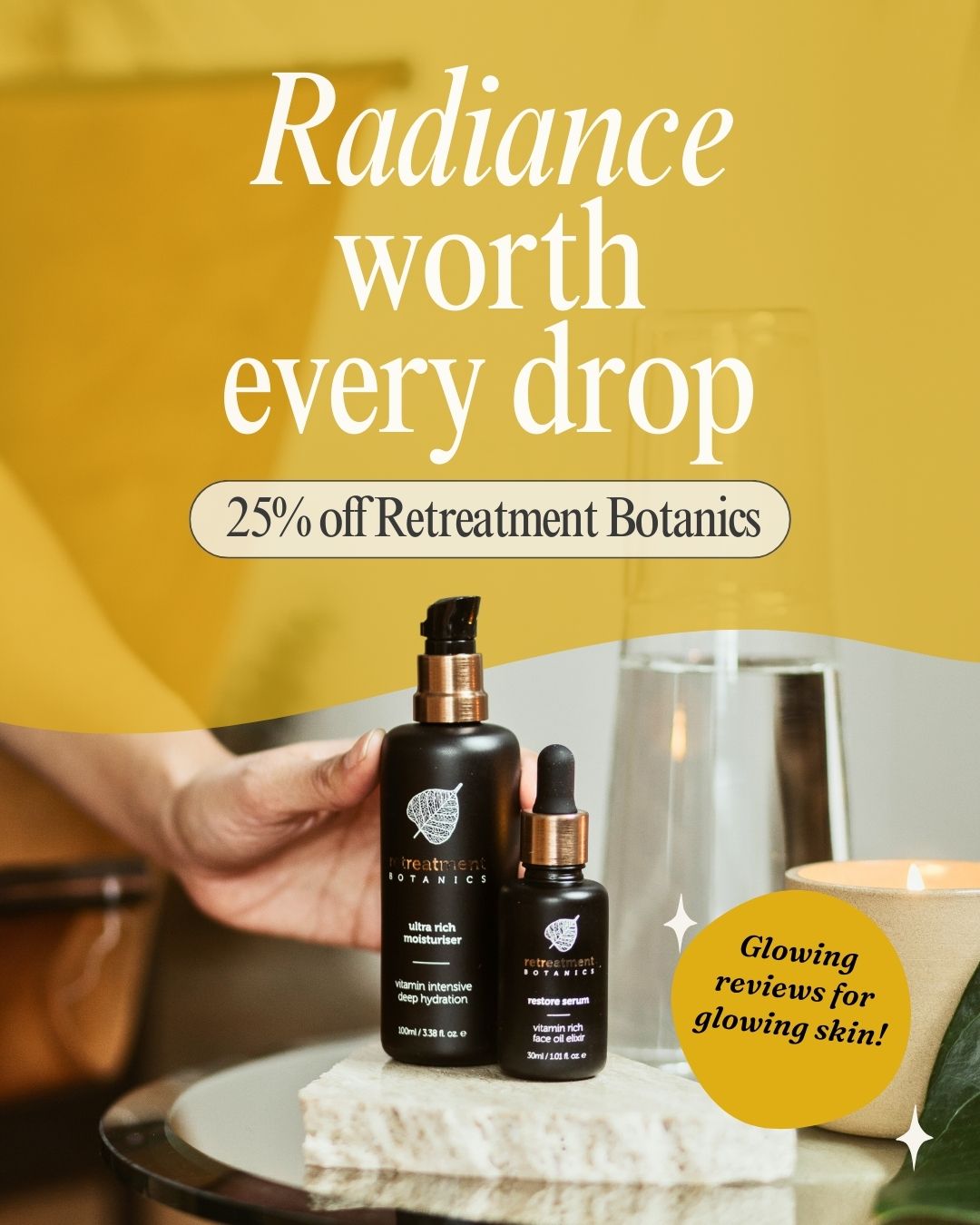 Retreatment Botanics 25% off ~ ends 1 April