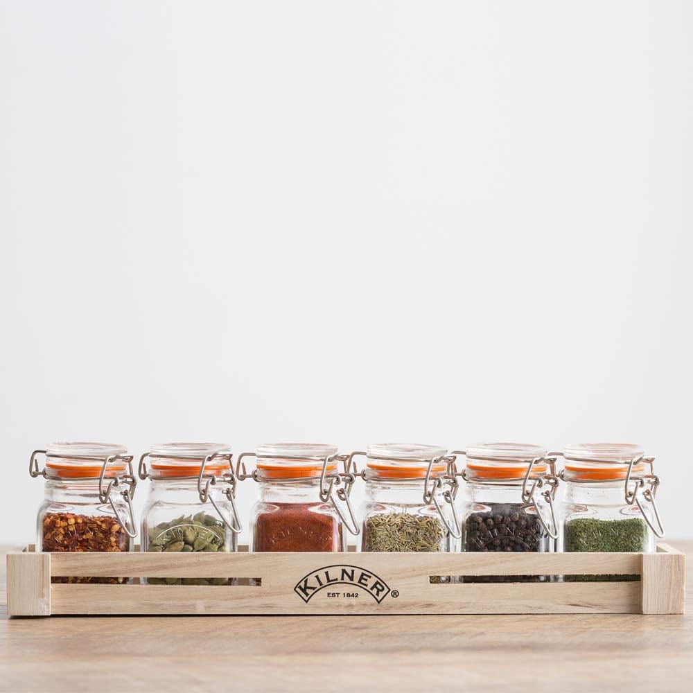 Image of Kilner Glass Herbs & Spice Jar Set