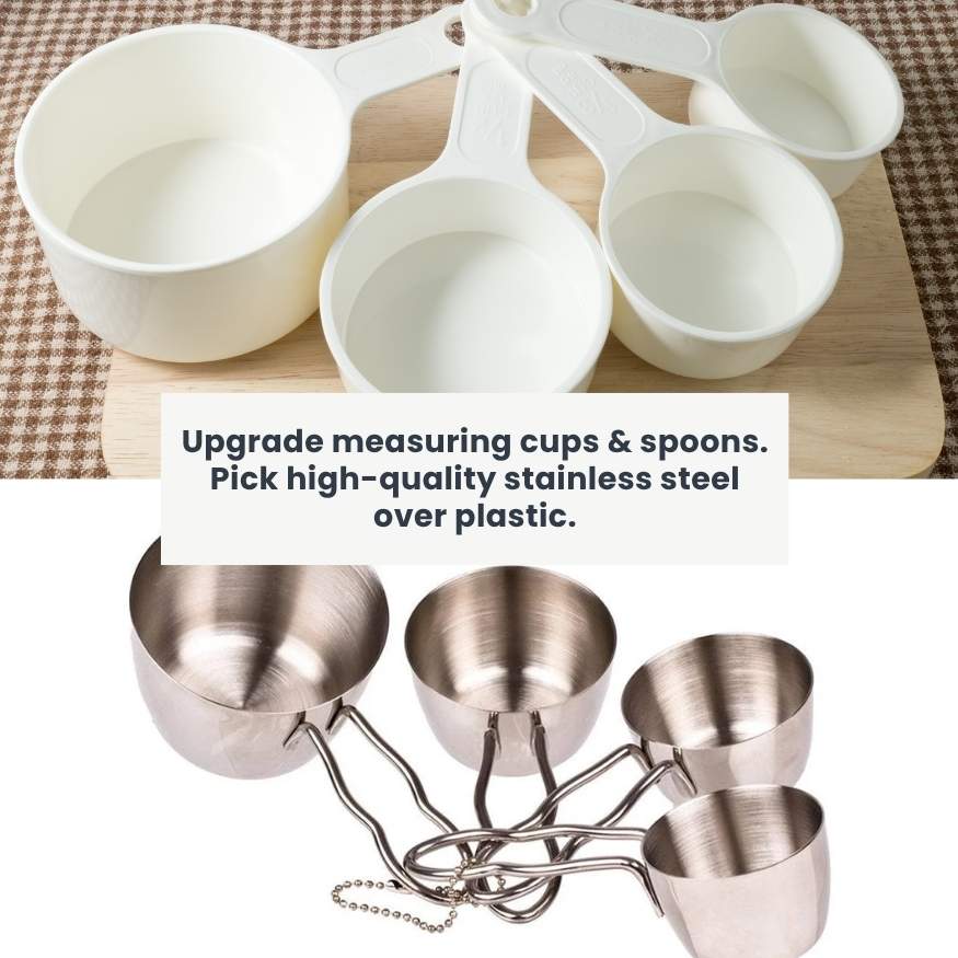Plastic free measuring cups
