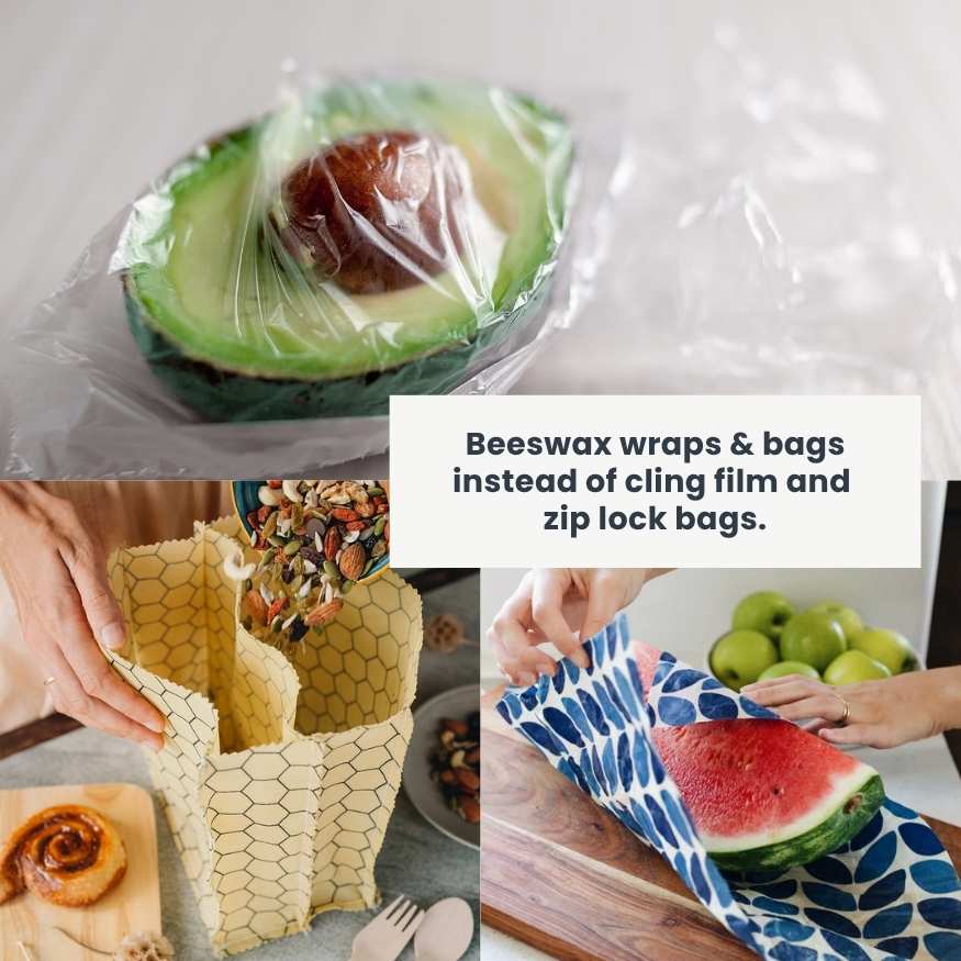 Beeswax wraps to replace cling film