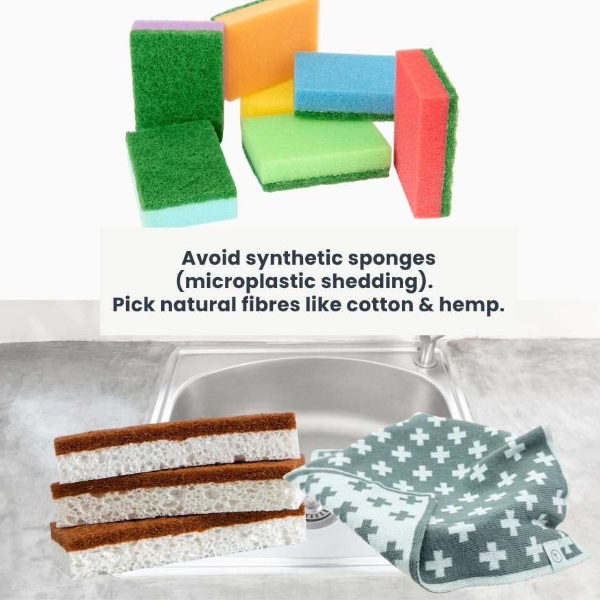 Plastic free cloth & sponge