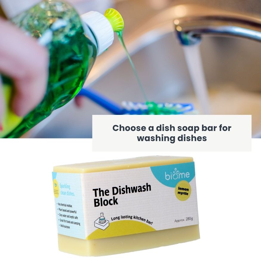 Plastic free dish washing