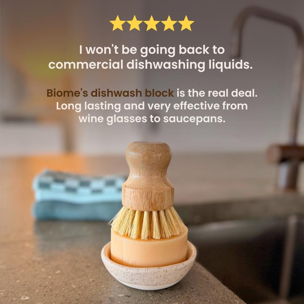 Plastic free dishwashing