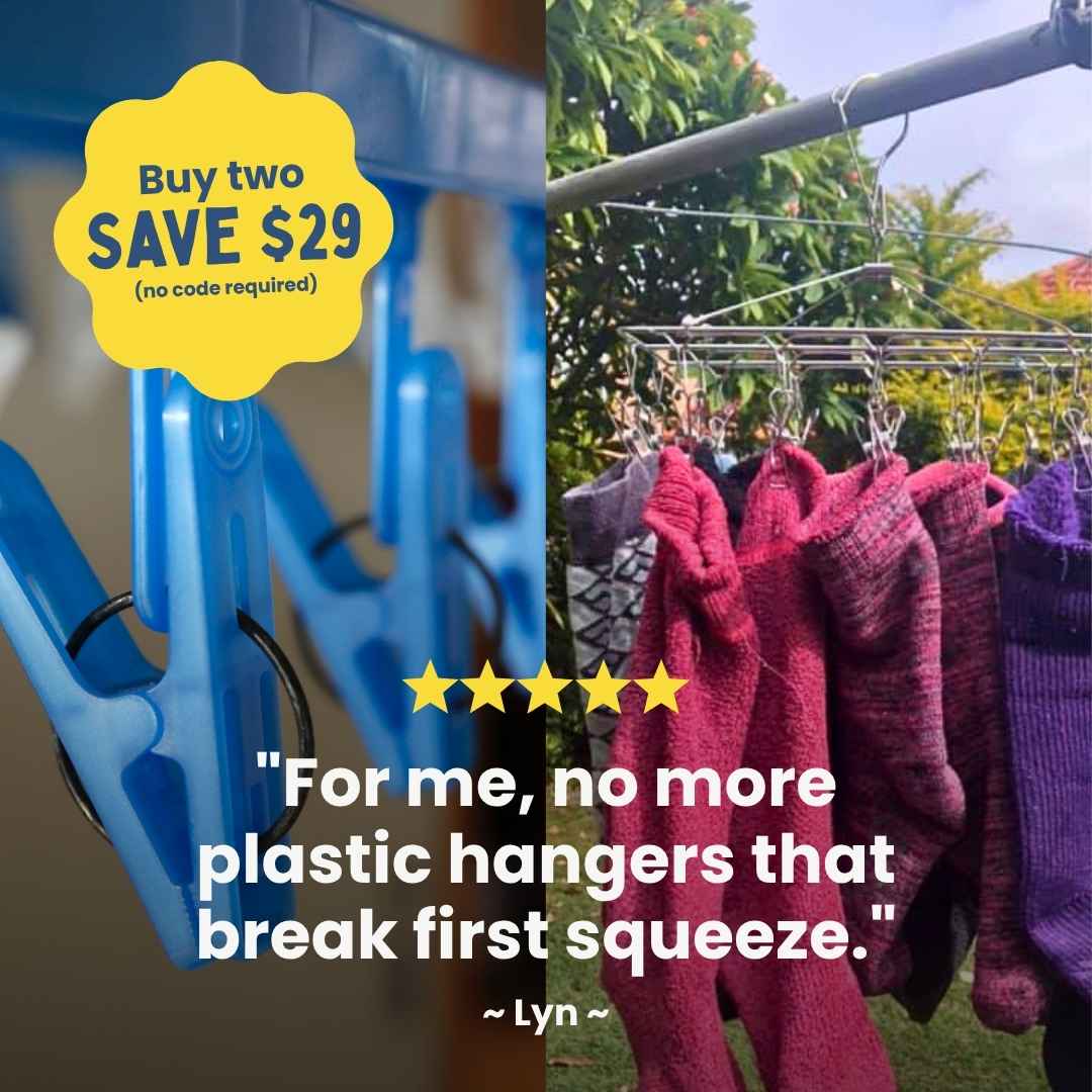 Buy two sock hangers and save!