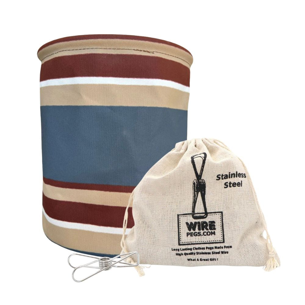 Image of Canvas Peg Bag + Pegs Bundle