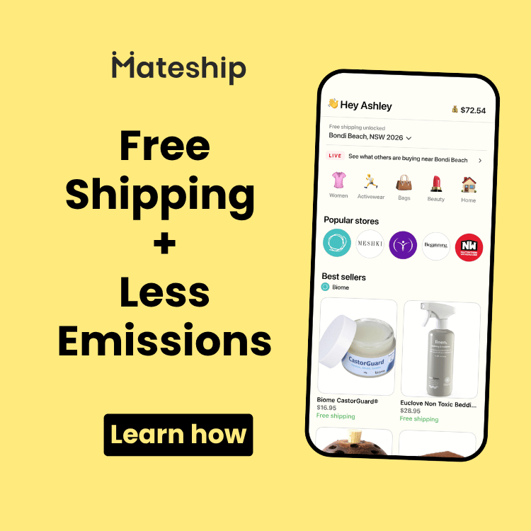 Download the Mateship app to get free shipping