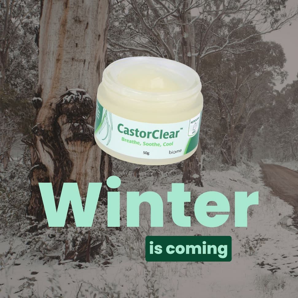 CastorClear petroleum-free vapour chest rub