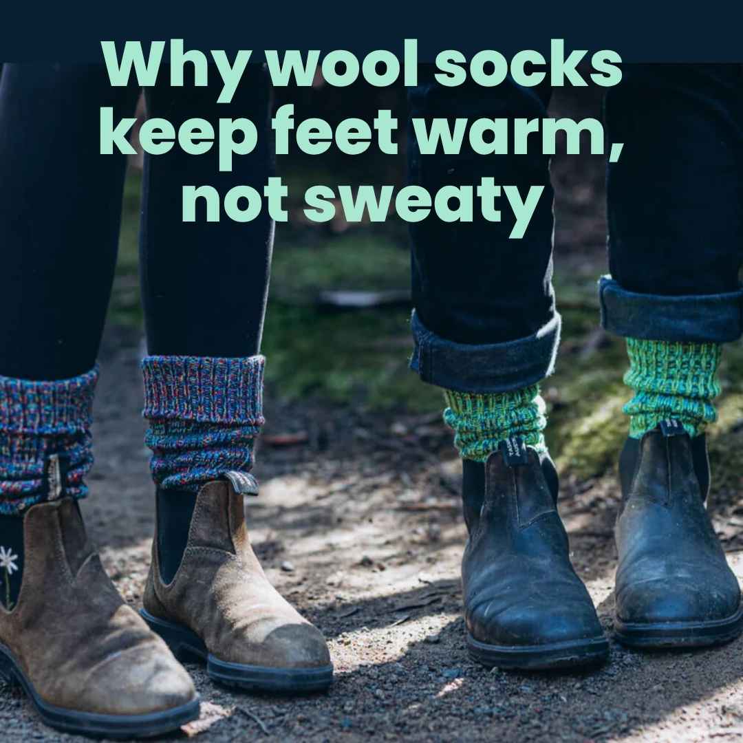 Learn why wool socks keep feet warm not sweaty