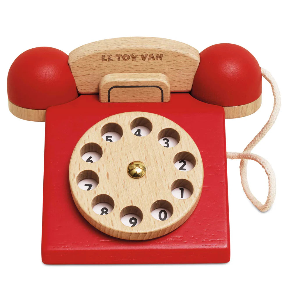 Image of Wooden Vintage Telephone