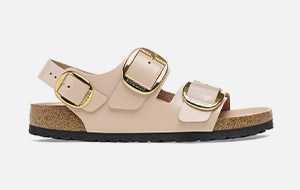 Milano Big Buckle - Natural Leather - New Beige