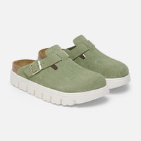 Boston Chunky - Suede Leather - Green Tea