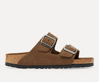 Arizona Soft Footbed - Suede Leather - Dark Tea