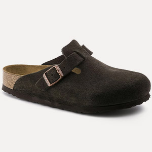 Boston Soft Footbed - Suede Leather - Mocha 