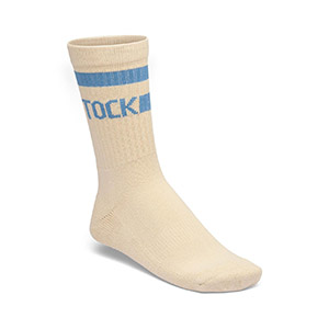 Cotton Tennis Socks - Oatmeal/Archive Denim Blue